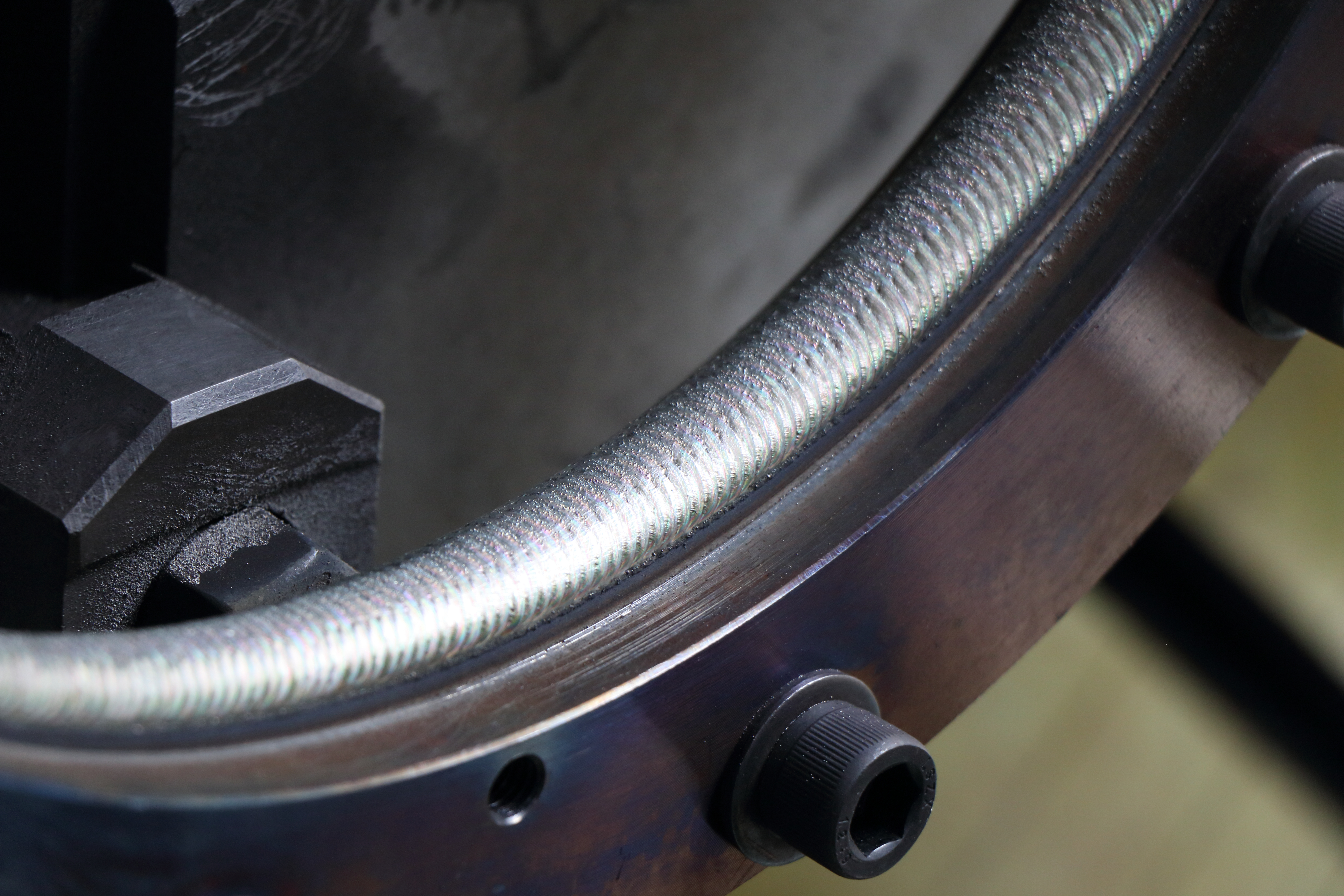 Restoring triple eccentric valves with Plasma transfer arc welding(PTAW)