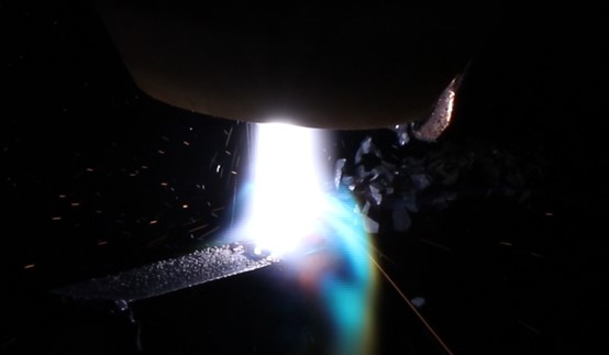 大粒径炭化タングステンハードフェーシングの原理