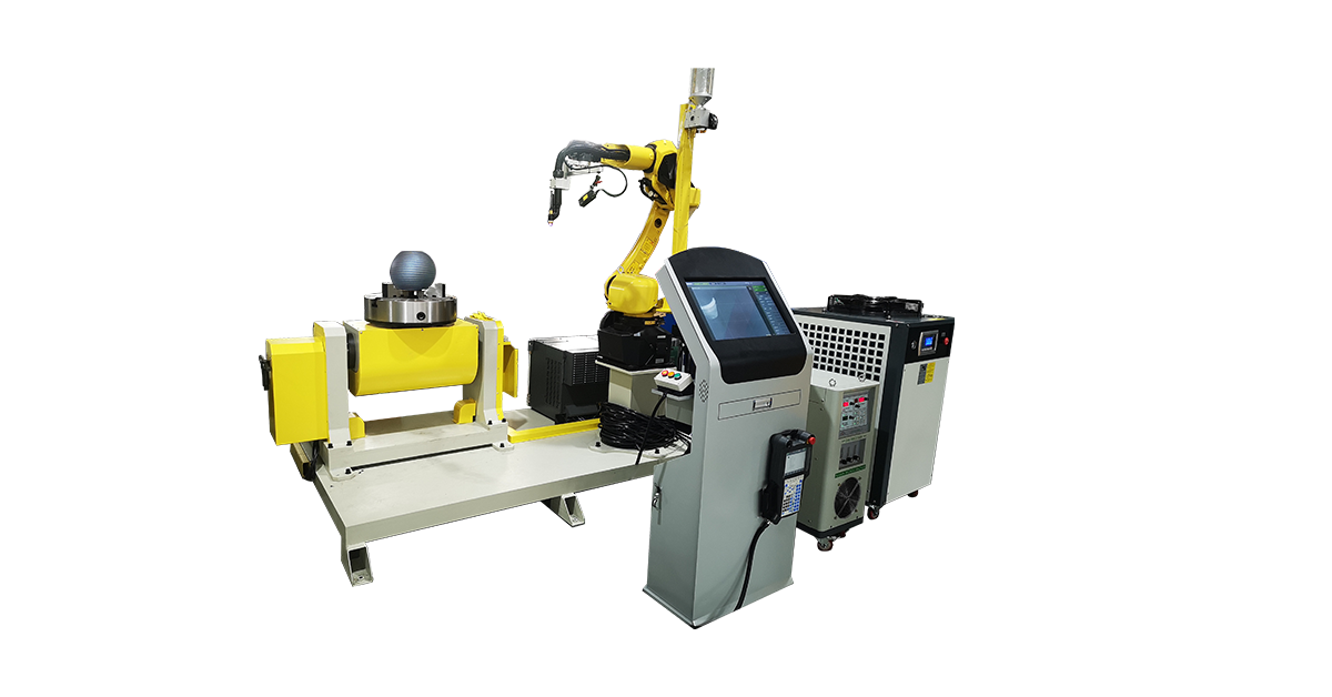 Automated PTA hardfacing machine with precision powder feeding system