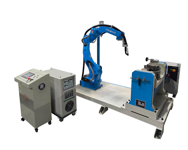 Automated PTA hardfacing machine for industrial wear protection and component refurbishment.