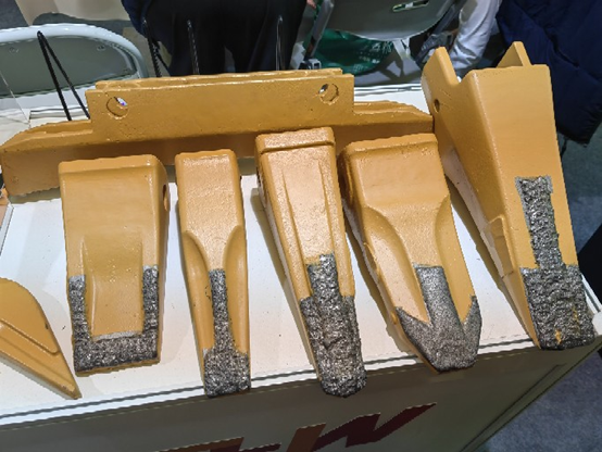 hardfacing applied on mining crusher equipment