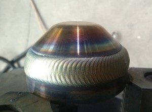 PTA cladding process for valve disc and gate wear protection