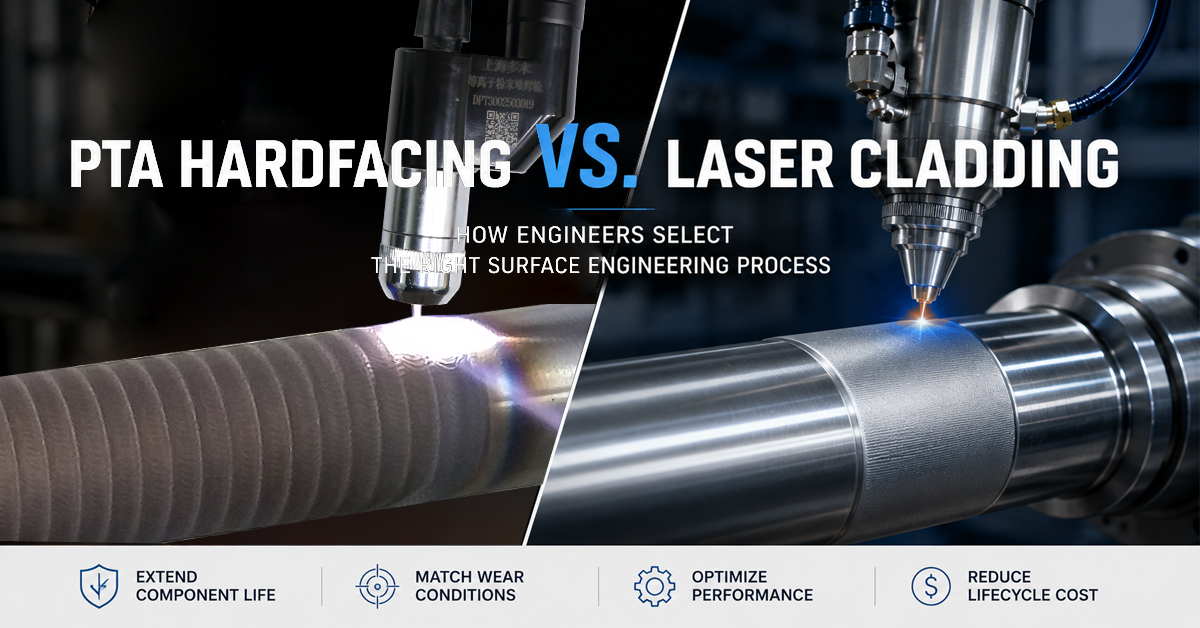 Comparison of PTA hardfacing and laser cladding processes for industrial surface engineering applications