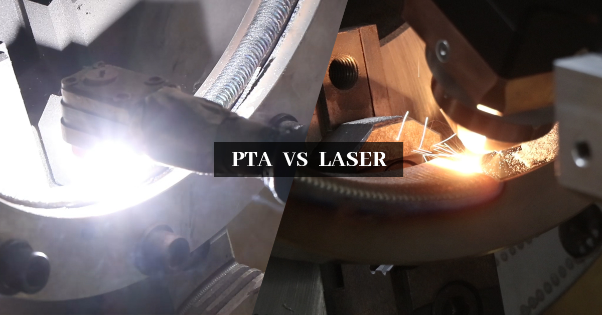 Comparison between PTA welding and laser cladding for industrial valve refurbishment