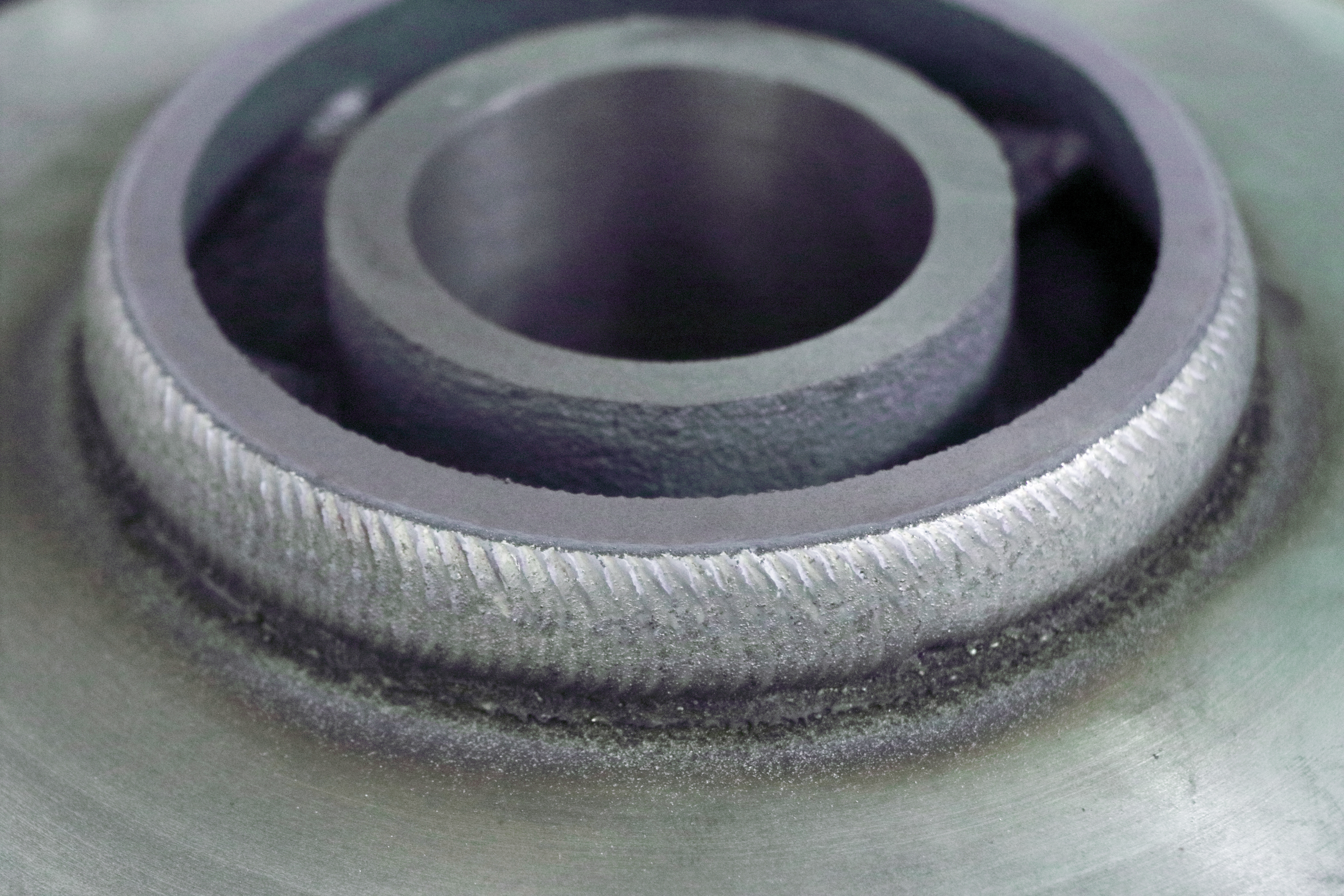 Wear resistant hardfacing coating on pump impeller blade