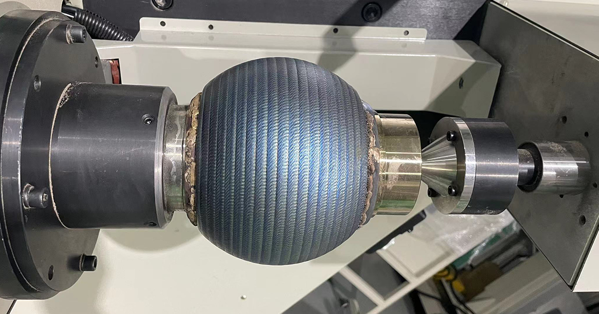 Ball valve with hardfaced ball and seat surface for wear and corrosion resistance